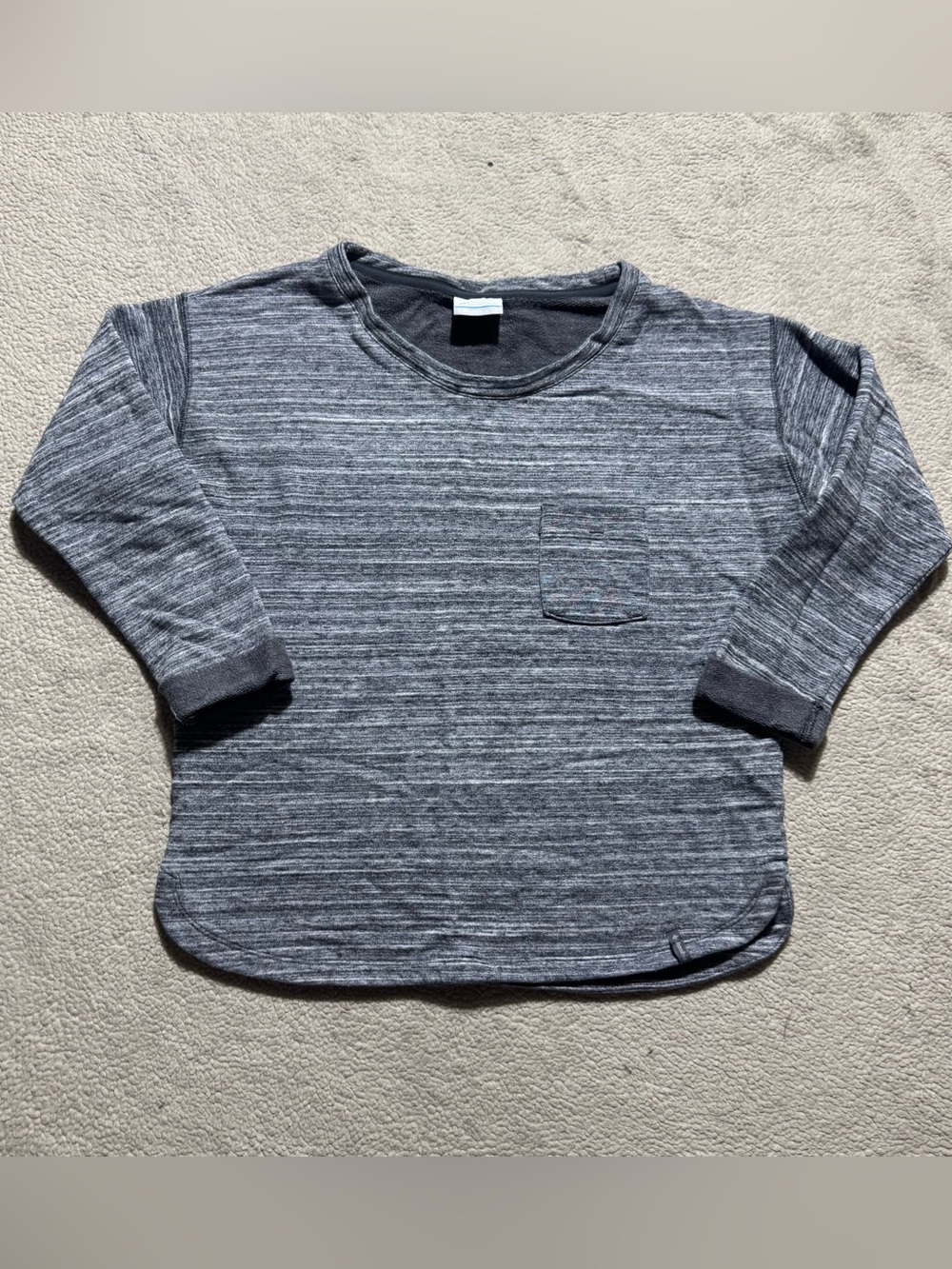 Columbia Top Womens Small Primrose Trail Cuffed Sleeve Heathered Chest Pocket